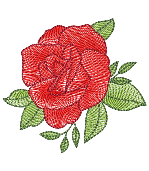 Matriz de Bordado Rosa